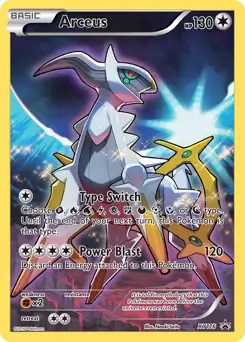 Arceus Pokemon card from XY Black Star Promos