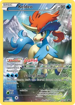 Keldeo Pokemon card from XY Black Star Promos
