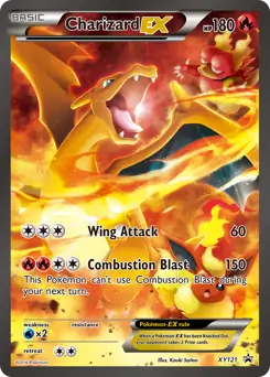 Charizard EX Pokemon card from XY Black Star Promos