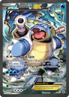 Blastoise EX Pokemon card from XY Black Star Promos