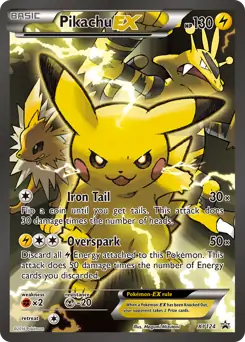 Pikachu EX Pokemon card from XY Black Star Promos