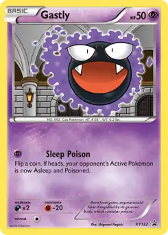Gastly Pokemon card from XY Black Star Promos
