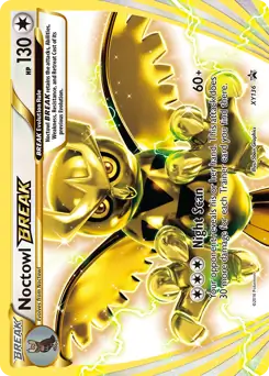 Noctowl BREAK Pokemon card from XY Black Star Promos