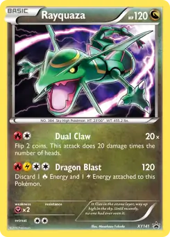 Rayquaza Pokemon card from XY Black Star Promos