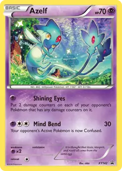 Azelf Pokemon card from XY Black Star Promos