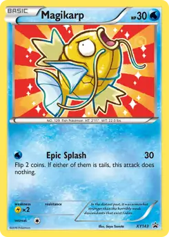 Magikarp Pokemon card from XY Black Star Promos