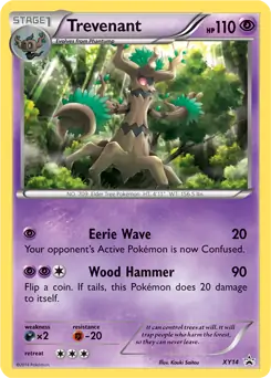 Trevenant Pokemon card from XY Black Star Promos