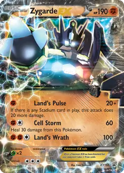 Zygarde EX Pokemon card from XY Black Star Promos
