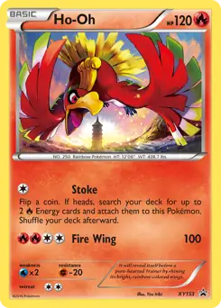 Ho-Oh Pokemon card from XY Black Star Promos