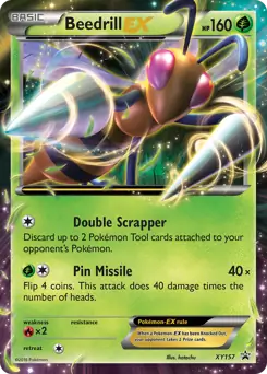 Beedrill EX Pokemon card from XY Black Star Promos