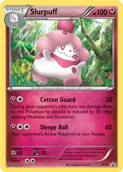 Slurpuff Pokemon card from XY Black Star Promos