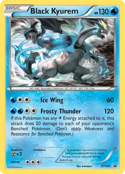 Black Kyurem Pokemon card from XY Black Star Promos