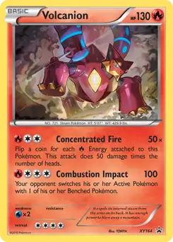 Volcanion Pokemon card from XY Black Star Promos
