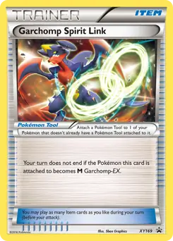 Garchomp Spirit Link Pokemon card from XY Black Star Promos