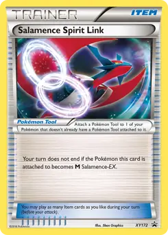 Salamence Spirit Link Pokemon card from XY Black Star Promos