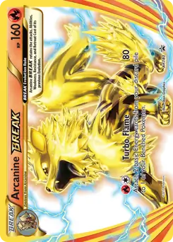 Arcanine BREAK Pokemon card from XY Black Star Promos