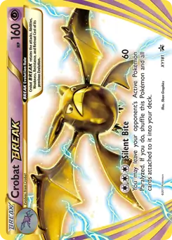 Crobat BREAK Pokemon card from XY Black Star Promos