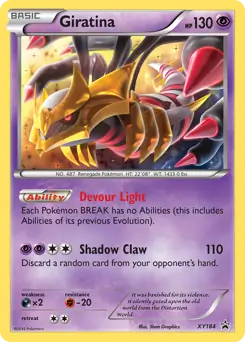 Giratina Pokemon card from XY Black Star Promos