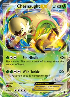 Chesnaught EX Pokemon card from XY Black Star Promos