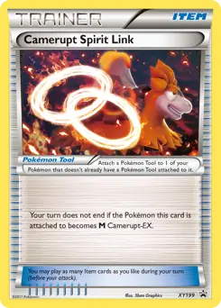 Camerupt Spirit Link Pokemon card from XY Black Star Promos