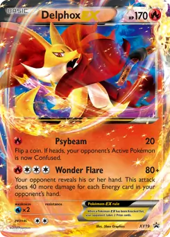Delphox EX Pokemon card from XY Black Star Promos