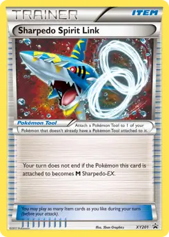 Sharpedo Spirit Link Pokemon card from XY Black Star Promos
