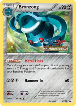 Bronzong Prerelease Pokemon card from XY Black Star Promos