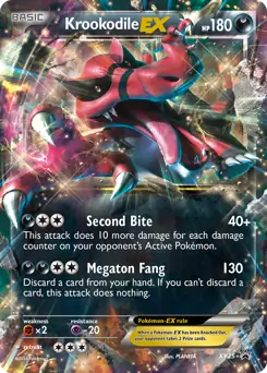 Krookodile EX Pokemon card from XY Black Star Promos