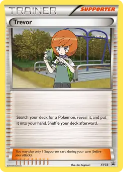 Trevor Pokemon card from XY Black Star Promos