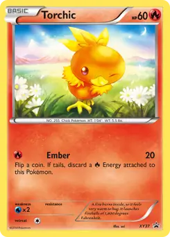 Torchic Pokemon card from XY Black Star Promos