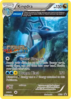 Kingdra Prerelease Pokemon card from XY Black Star Promos