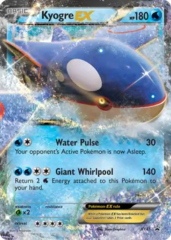 Kyogre EX Pokemon card from XY Black Star Promos