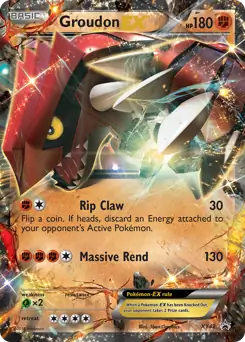 Groudon EX Pokemon card from XY Black Star Promos