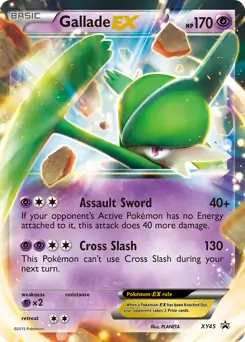 Gallade EX Pokemon card from XY Black Star Promos