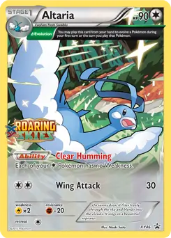 Altaria Prerelease Pokemon card from XY Black Star Promos