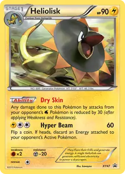 Heliolisk Pokemon card from XY Black Star Promos