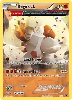 Regirock Pokemon card from XY Black Star Promos