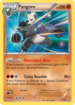 Pangoro Pokemon card from XY Black Star Promos