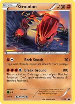 Groudon Pokemon card from XY Black Star Promos