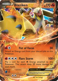 Blaziken EX Pokemon card from XY Black Star Promos