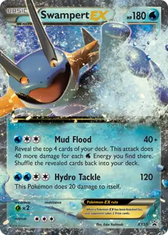 Swampert EX Pokemon card from XY Black Star Promos