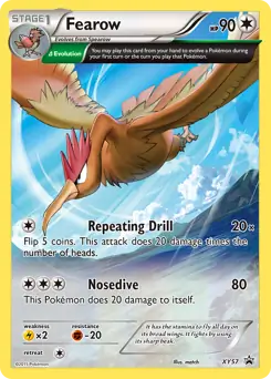 Fearow Pokemon card from XY Black Star Promos