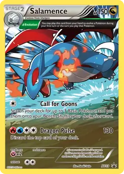 Salamence Pokemon card from XY Black Star Promos