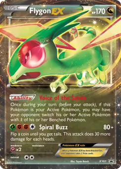 Flygon EX Pokemon card from XY Black Star Promos