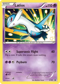 Latios Pokemon card from XY Black Star Promos
