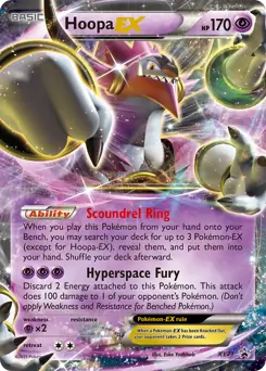 Hoopa EX Pokemon card from XY Black Star Promos