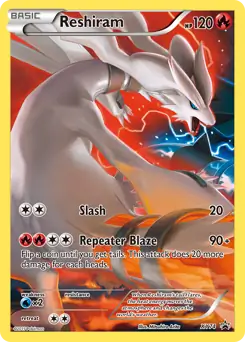 Reshiram Pokemon card from XY Black Star Promos