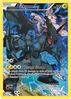 Zekrom Pokemon card from XY Black Star Promos