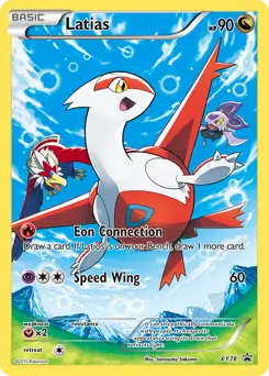 Latias Pokemon card from XY Black Star Promos