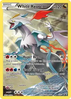 White Kyurem Pokemon card from XY Black Star Promos